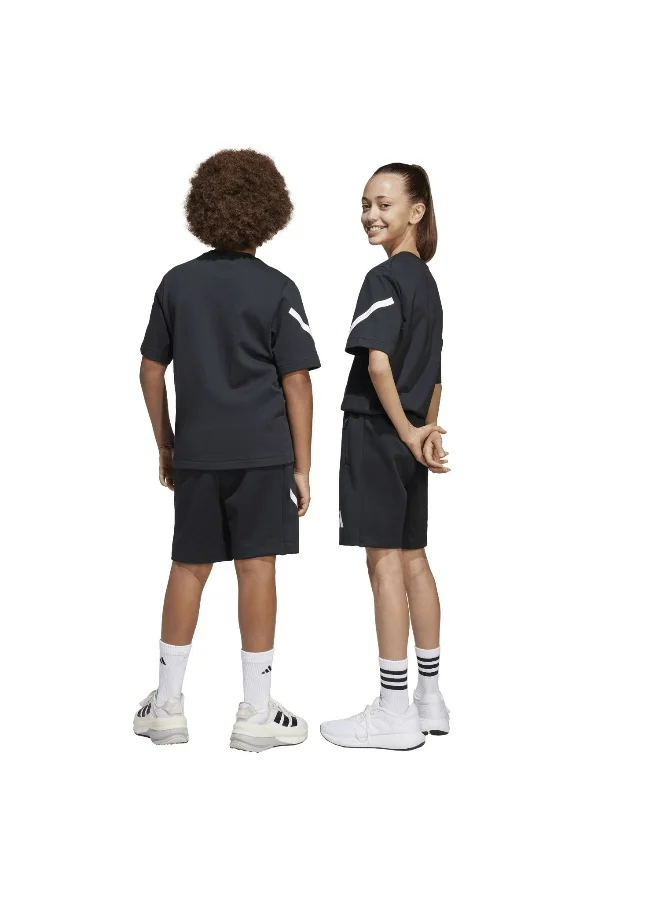 Adidas BLACK/WHITE J Zne Shorts Black Shorts (1/2) Shorts For Kids  | Best Price UAE