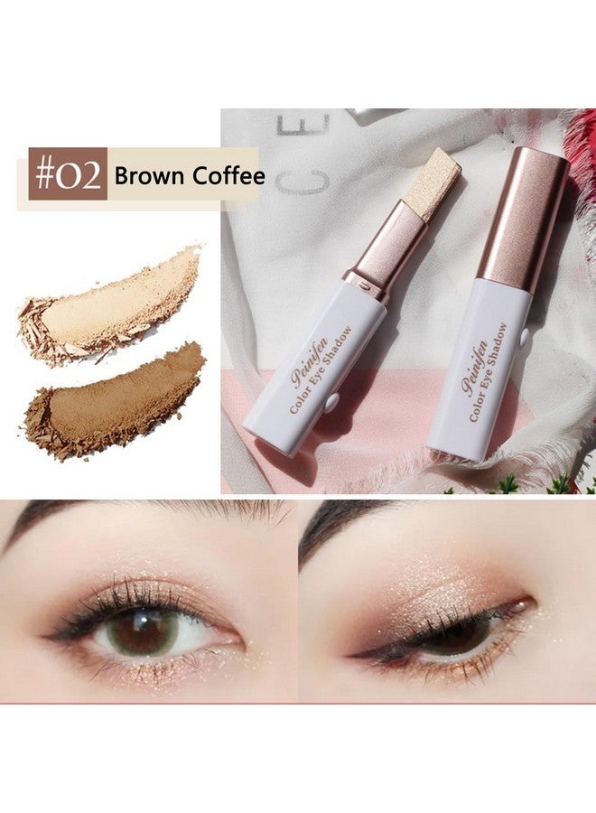 ALNGFUIK 6 Colors Glitter Eyeshadow Stick,Double Colors Shimmer Eye Shadow Stick Gradient Eye Makeup (01&02&03) - Image 4