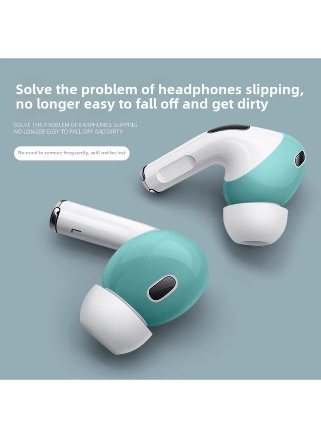 Suitable For Airpods3 Protective Sleeve Earplug Cap For Apple Wireless Bluetooth Earphone Box Two Generation Anti-scratch Protective Shell-Memory Capacity:Airpodspro2 Generation Anti-slip Ear Caps 【blue 1 Pair】 Comes With Storage Box - Image 3