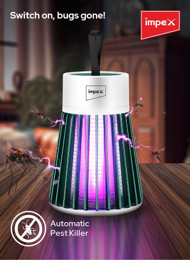 Impex Mosquito Killer, Portable Electronic Rechargeable Powerful Insect Killer UV light Lamp, Bug Zapper, Wasp Killer, Insect Trap For Home, Bedroom, Office - Image 3
