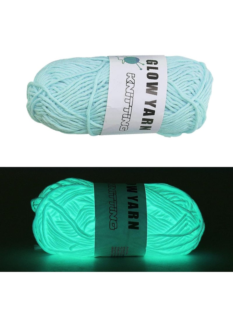 Luminous Yarn 1 PCS Polyester Yarn Glow in The Dark for Crocheting Handcraft for Arts - Image 1