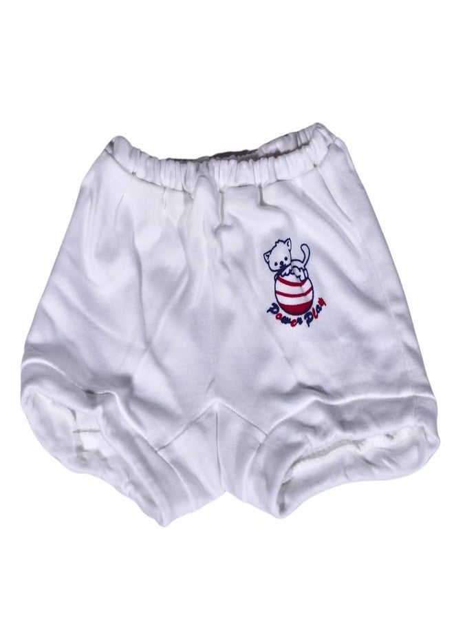 Tiny Treasures Baby Boy & Baby Girl Cotton Underwear V-Shape| Bloomers | Panties | Briefs | Underpant | Combo Pack of 6 Multicolor | for 0 to 6 Month Unisex Kid's | WCDR - Image 2