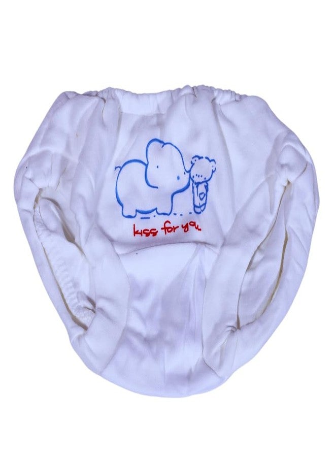 Tiny Treasures Baby Boy & Baby Girl Cotton Underwear V-Shape| Bloomers | Panties | Briefs | Underpant | Combo Pack of 6 Multicolor | for 0 to 6 Month Unisex Kid's | WCDR - Image 4