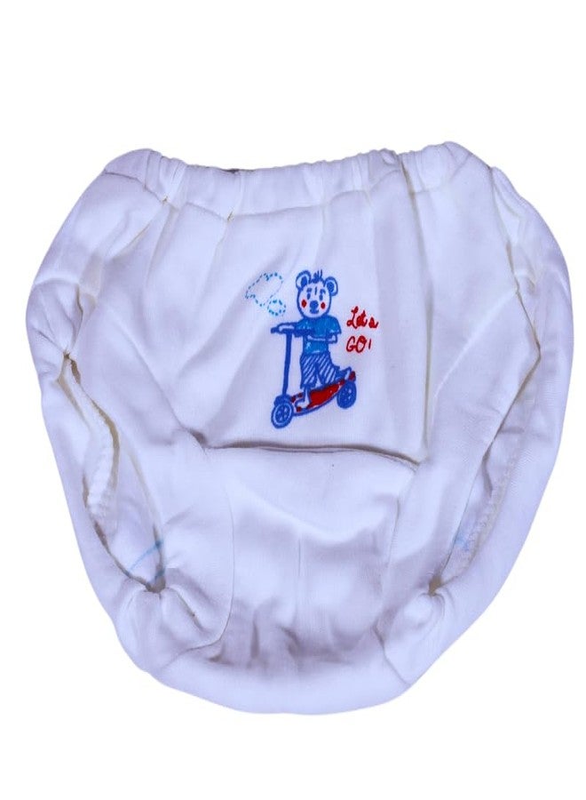 Tiny Treasures Baby Boy & Baby Girl Cotton Underwear V-Shape| Bloomers | Panties | Briefs | Underpant | Combo Pack of 6 Multicolor | for 0 to 6 Month Unisex Kid's | WCDR - Image 3