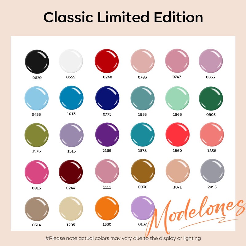 modelones 32 PCS Gel Nail Polish Set, 28 Colors Gel Polish with No Wipe Base Coat, Glitter & Glossy & Matte Top Coat Black Brown Red Purple Soak Off LED Nail Art Kit Salon at Home - Image 2