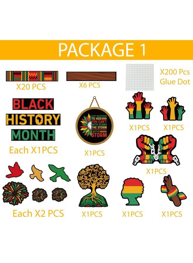 Joffetii Black History Month Bookshelf Bulletin Board Decorations Set Black Inspirational Cutouts with Bulletin Border African American Motivational Classroom Decorations for Chalkboard Wall Door Home Office - Image 3
