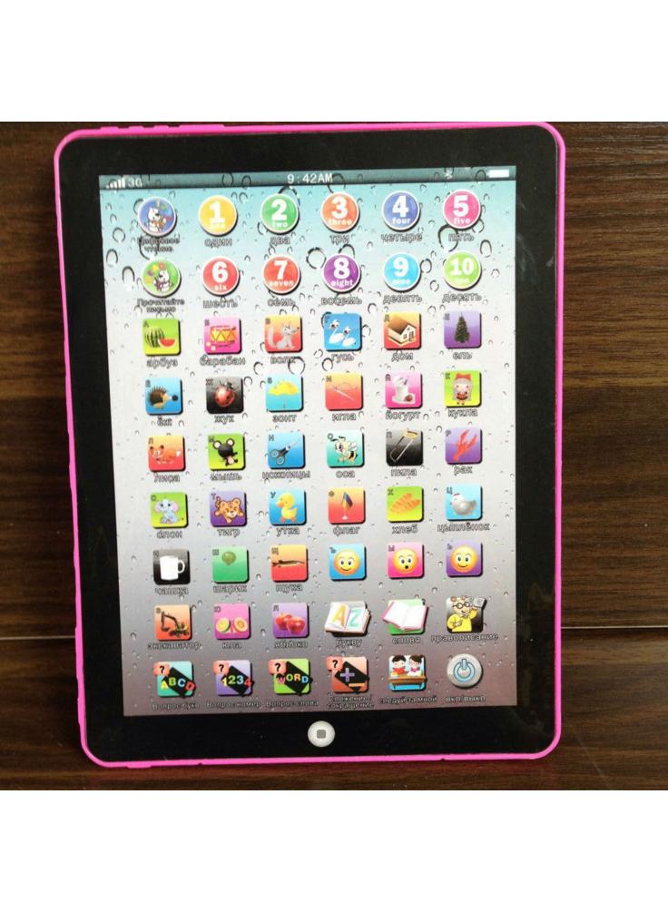 جهاز لوحي محمول للأطفال باللغة الإنجليزية آلة قراءة نقطة التعلم التعليم المبكر آلة قصة بدون بطاريةالروسية 2929