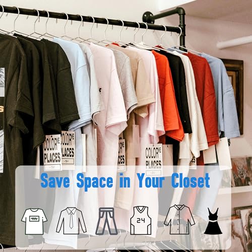 BGRQRIQ Wire Hangers 30 Pack, Heavy Duty, Space Saving, Stainless Steel, Silver, 16.5inches Closet Hangers for Hanging Coats, Suits, Jackets, Shirts,T-Shirt - Image 4