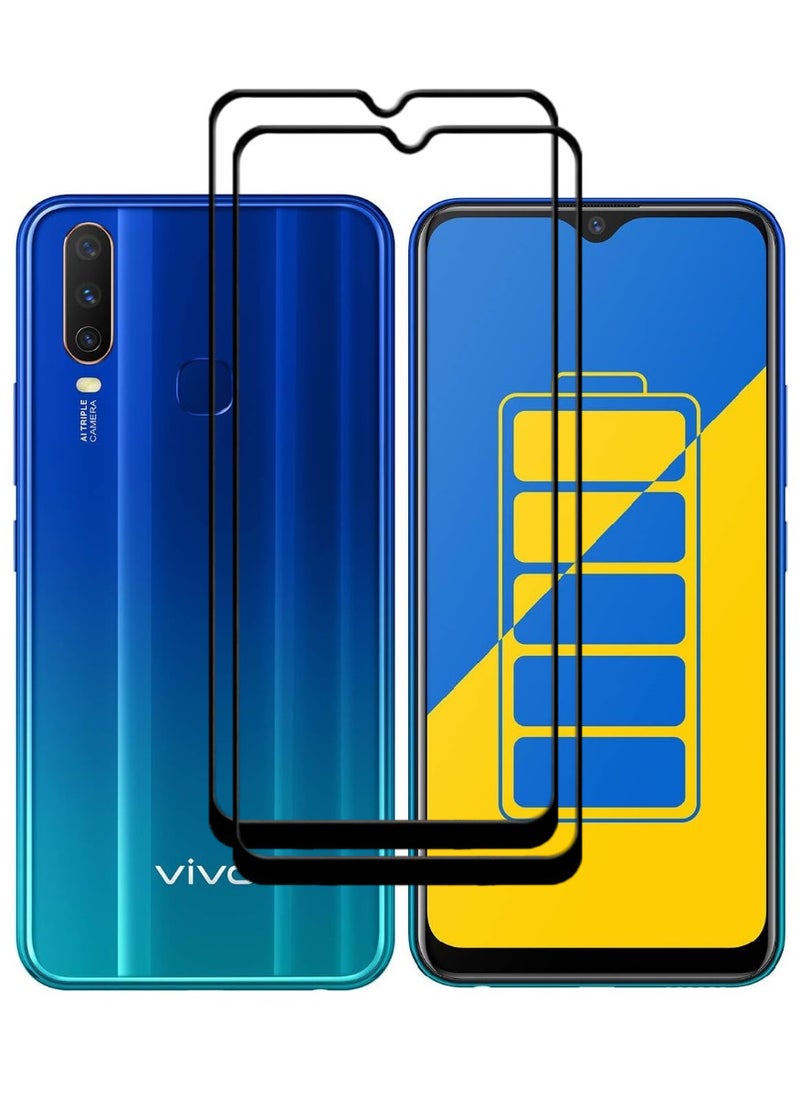 ACLIX 2 Pieces Antistatic ESD Dustproof Premium Quality High Definition Tempered Glass Screen Protector Designed For vivo Y15 - Image 1