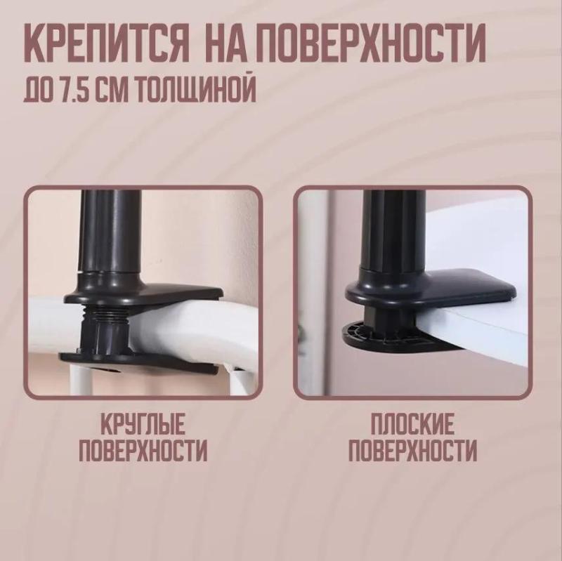 Phone Stand 12Cm Wide Soft Inserts Rotating Design - Secure Grip Universal Holder for Video Streaming Movie Watching Book Reading Cooking Recipes Online Learning Video Shooting Bedside Desk Kitchen Us - Image 4