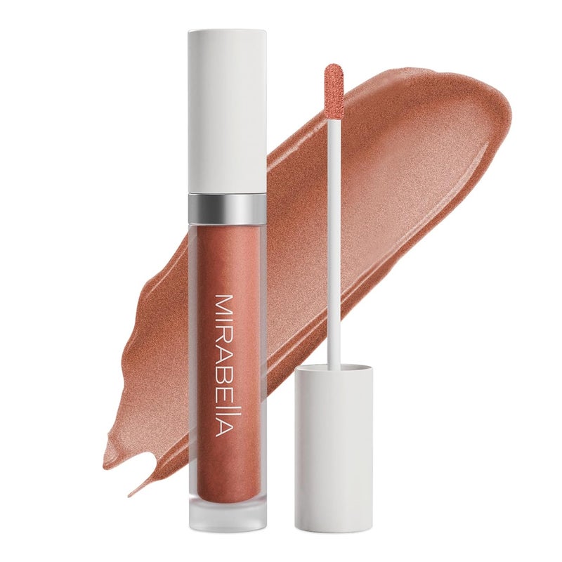 Mirabella Luxe Advanced Formula Moisturizing Lip Gloss LongLasting Lip Gloss with a Glossy NonSticky and Shiny Finish Hydrates with Vitamin E Jojoba and Sweet Almond Oil Vintage