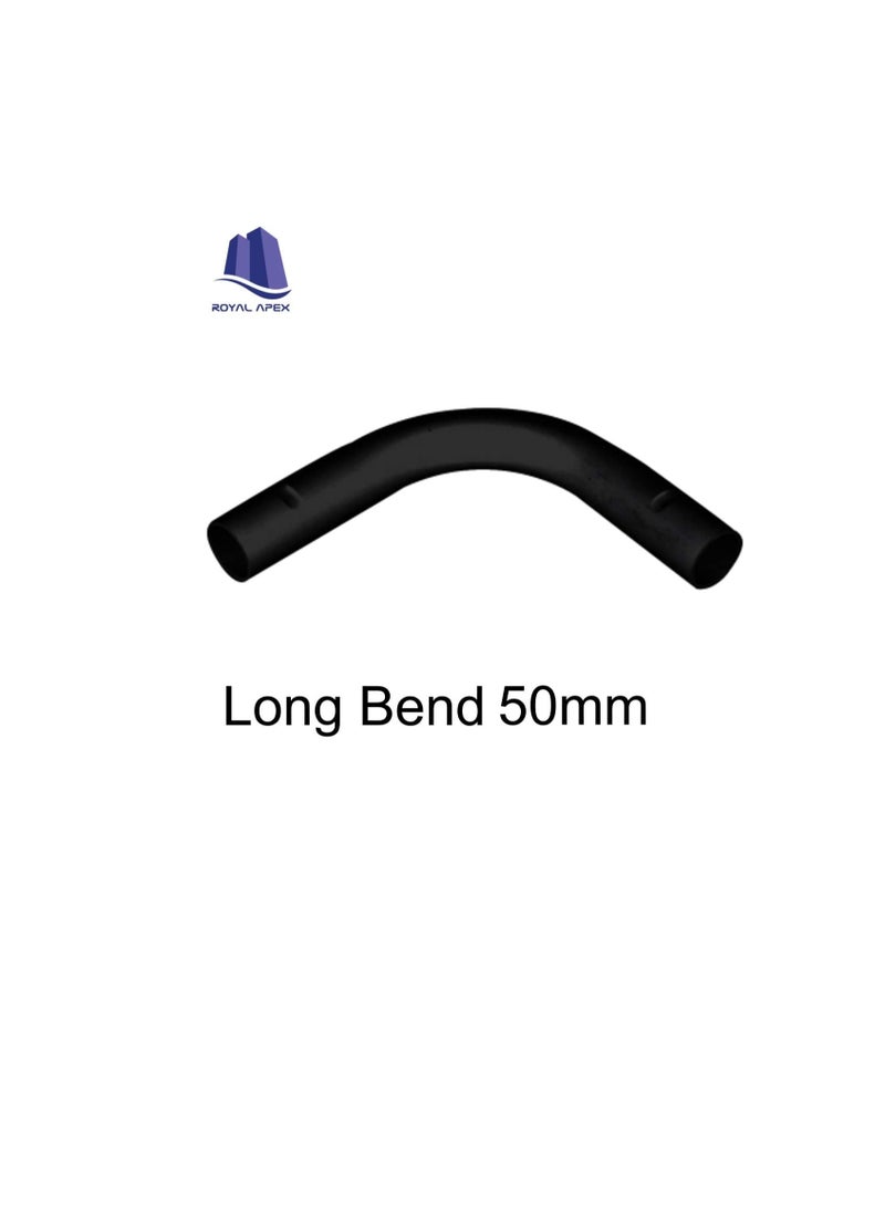PVC Electrical Conduit Pipe & Fittings for Indoor and Outdoor Electrical Wiring and Cabling (Pack of 10) (50mm, Long Bend)  - Image 3