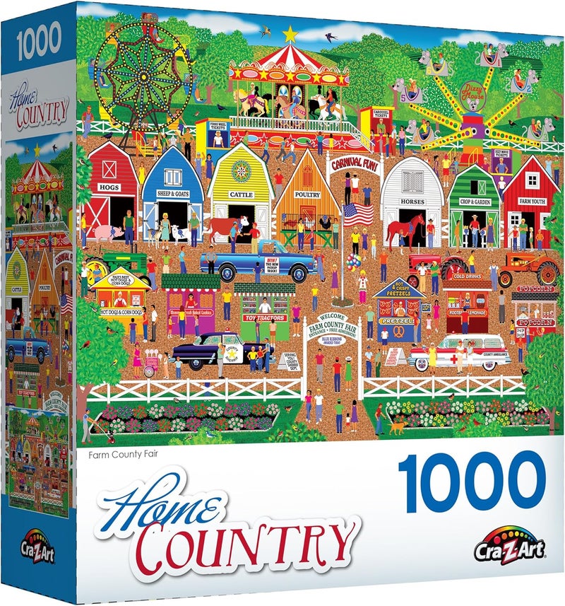 Rose Art LPF Farm County Fair, Home Country Collection 1000 Piece Jigsaw Puzzle by Artist: Mark Frost - Image 2