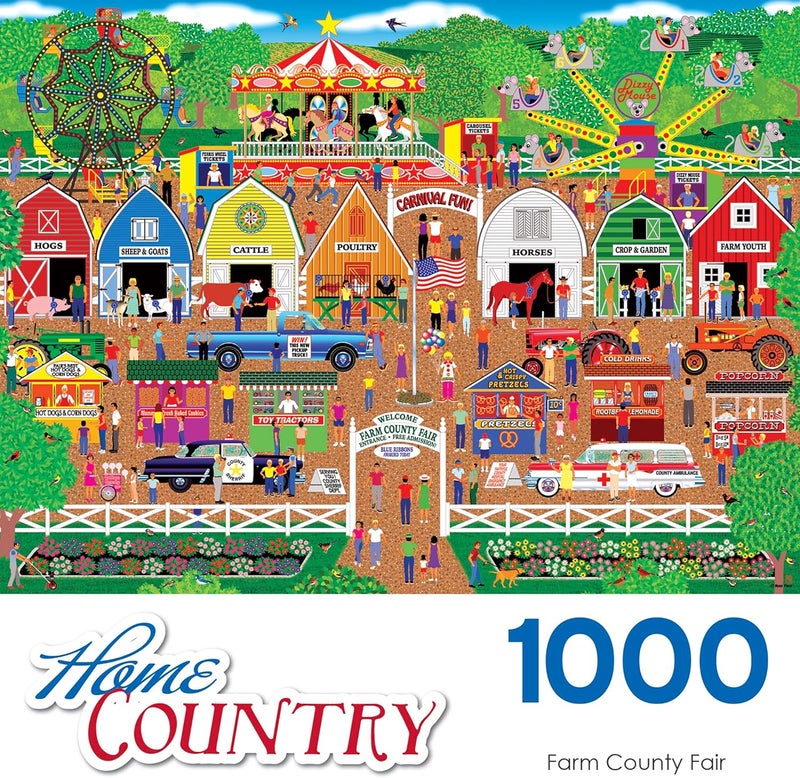Rose Art LPF Farm County Fair, Home Country Collection 1000 Piece Jigsaw Puzzle by Artist: Mark Frost - Image 4