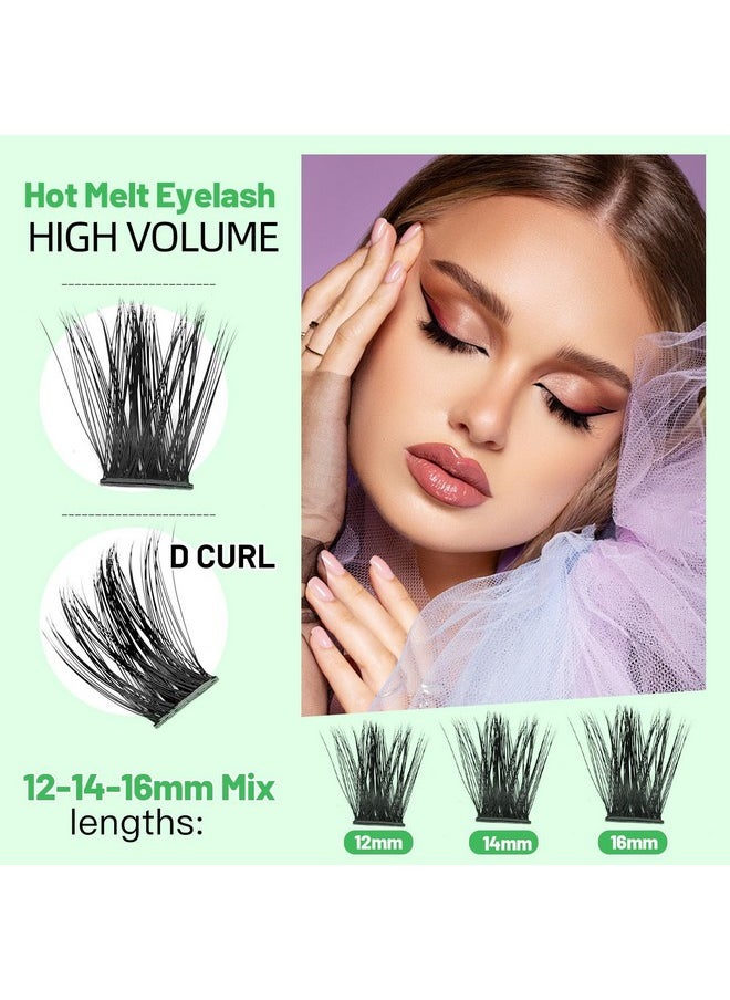 بودير مينسر مجموعة رموش بودرمينسر D Curl أسود/بني فاتح/بني غامق/أسود بني 10-12-14/12-14-16/16-18-20 مم، مجموعة رموش مختلطة للمبتدئين (M01# 12-14-16 مم مختلطة)  - Image 4