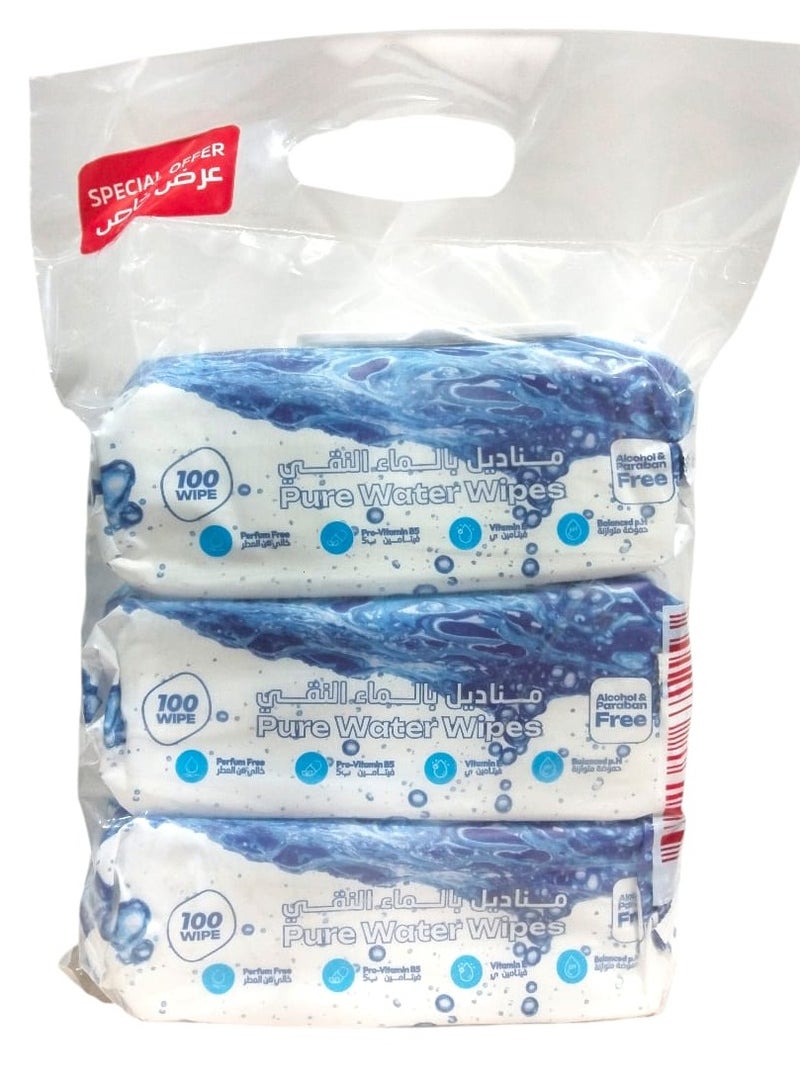 مناديل بالماء النقي .2+1 -300  منديل