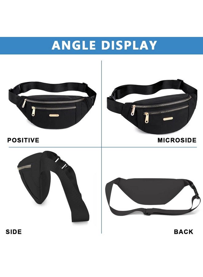 GUSTAVE® Waist Bag for Women Girls with Adjustable Strap, Stylish Bumbag Chest Bag Waterproof Fanny Bag, Oxford Cloth Waist Pack Outdoor Hiking Running Travel - Image 5