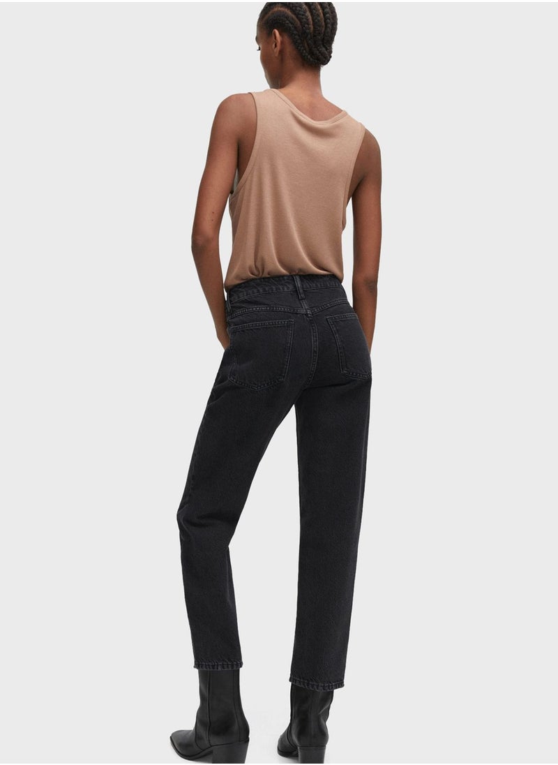 MANGO - High Waist Mom Jeans - Image 1