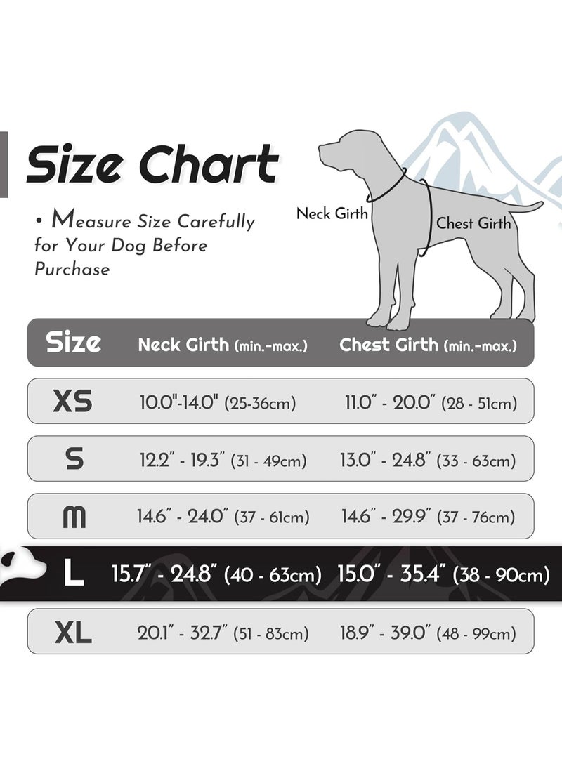 Dog Harness for Large Dogs No Pull, Front Clip Dog Walking Harness with Reflective Adjustable Soft Padded Vest and Easy Control Handle, No-Choke Pet Harness with 2 Metal Rings, Black, L - Image 2