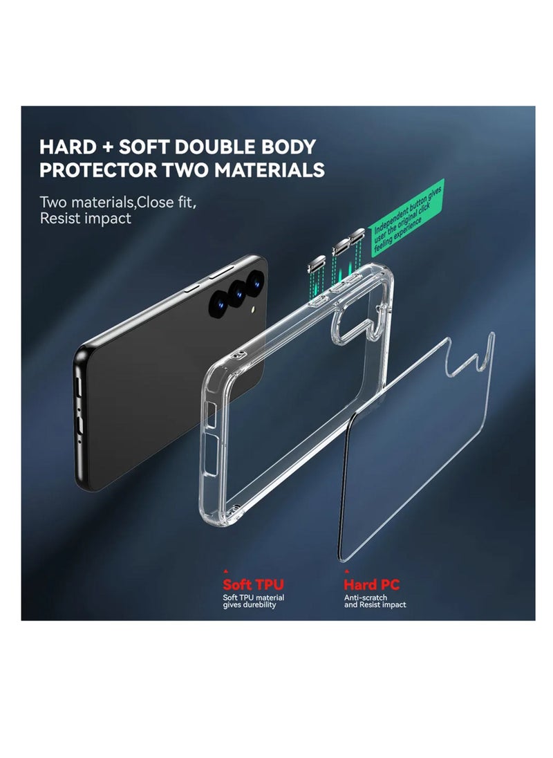 Protect Samsung Galaxy S23 Case Anti-Yellow Protection & Super Clear Hard Back with Soft Bumper Case for Galaxy S23or Galaxy S23  - Image 5