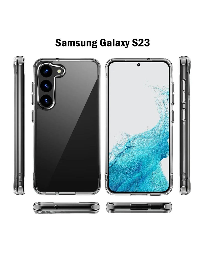 Protect Samsung Galaxy S23 Case Anti-Yellow Protection & Super Clear Hard Back with Soft Bumper Case for Galaxy S23or Galaxy S23  - Image 2
