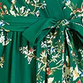 MELA LONDON Floral Wrap Midi Dress
