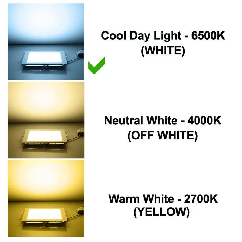 WIPRO wipro D650665 Garnet 6Watt Trimless Panel Light Cool Day Light White Square Led  - Image 5