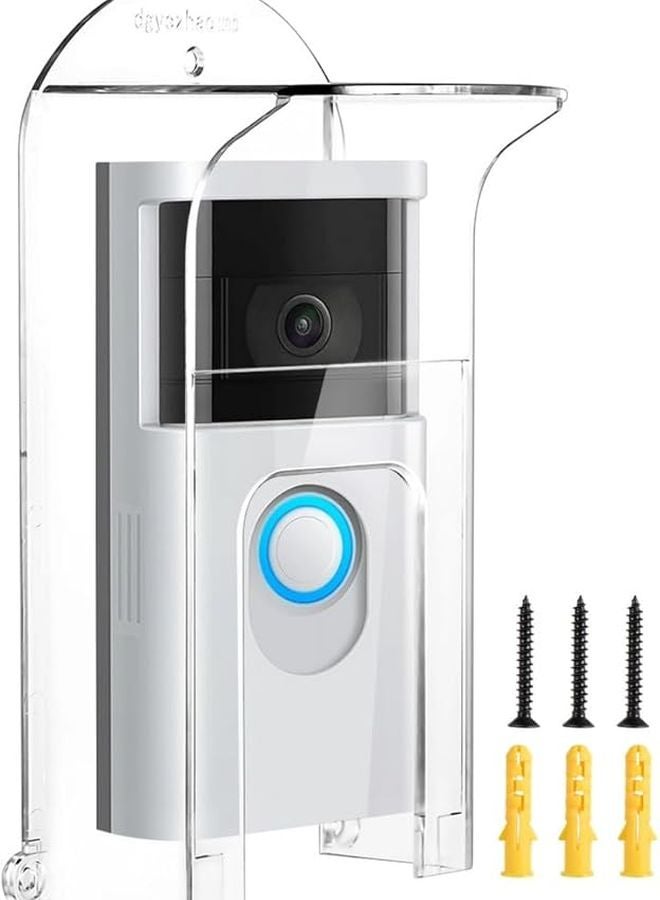 Transparent Rainproof Doorbell Cover Weatherproof Shield For Ring Doorbell Models 1 2 3 4 Pro - Image 2