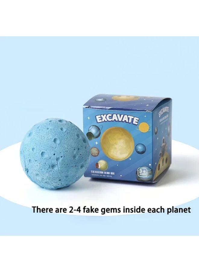 عدسة استكشاف الكوكب الأزرق مجموعة تعليمية فضائية لعبة استخراج الأحجار الكريمة هدية للأطفال - Image 2