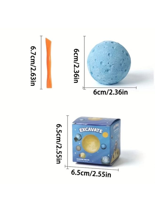 عدسة استكشاف الكوكب الأزرق مجموعة تعليمية فضائية لعبة استخراج الأحجار الكريمة هدية للأطفال - Image 3