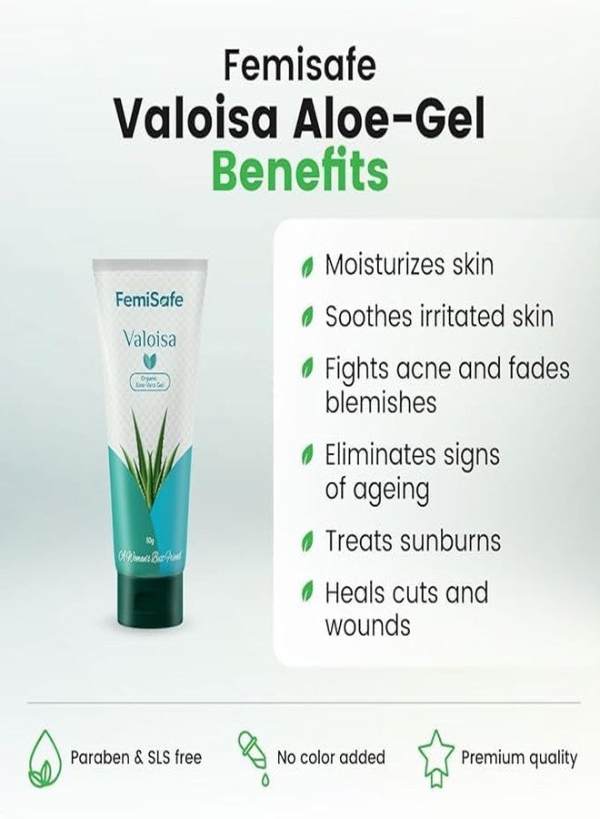 FemiSafe Combo Pack of 2 Unisex Face Razors & Valoisa Aloe Vera Gel | Painless Hair Removal | With Soothing Gel for Post-Shave Moisturization - Image 3