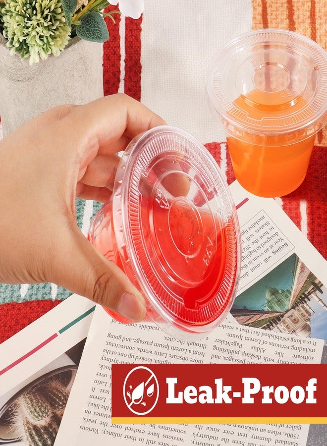 GGOLDMER 100 Sets 7 oz Clear Plastic Cups with Lids No Hole, Fruit Cups with Lids, Disposable Cup for Dessert, Parfait, Ice Cream, Yogurt, Pudding, Cake, Cold Drinks, Smoothie and Snacks - Image 3