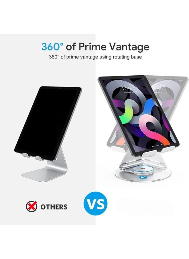 Cordova iPad Stand Swivel for iPhone Tablet Holder Stable Sturdy Adjustable 360° Swivel Angle Rotating Tablet Stand for Writing and Drawing  - Image 3