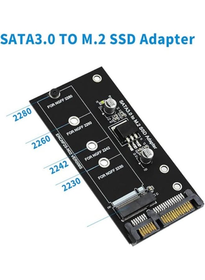 M.2 to SATA Adapter Converter Card – NGFF SATA3 2.5 Inch Key B for 2230–2280 M.2 SSD – Easy & Reliable Connection - Image 4