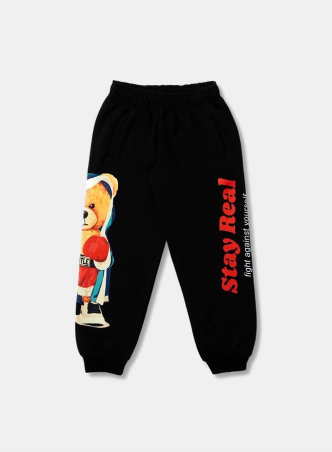 Kiddo Kids Unisex Spidey Black Sweatpants 