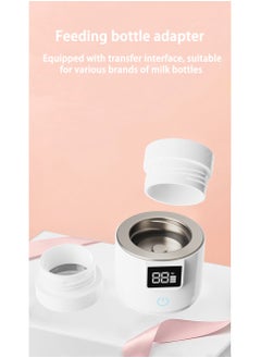 Mini Portable bottle Warmer, Dual function -Defrosting & Milk Warmer, 5000mAh Rechargeable Battery, 4 Temperature Control, Travel Friendly, Light weight, 180ml bottle, 5 Bottle Neck Adapters - pzsku/Z8AF18ADB05D91CE67C01Z/45/_/1734595971/48edc515-3edd-444d-a3df-ba9d18519730