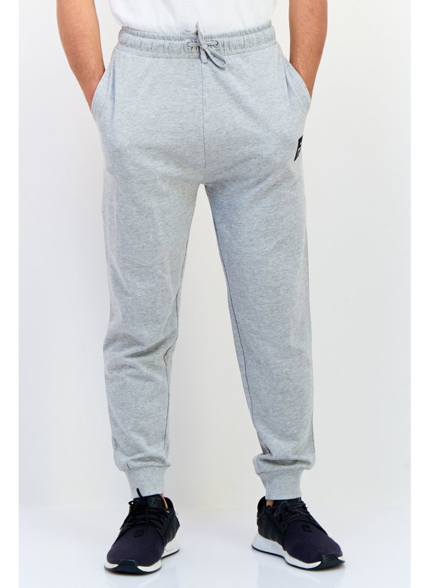 Paul Frank Men Regular Fit Brand Logo Jogger Pants, Grey  - Image 1