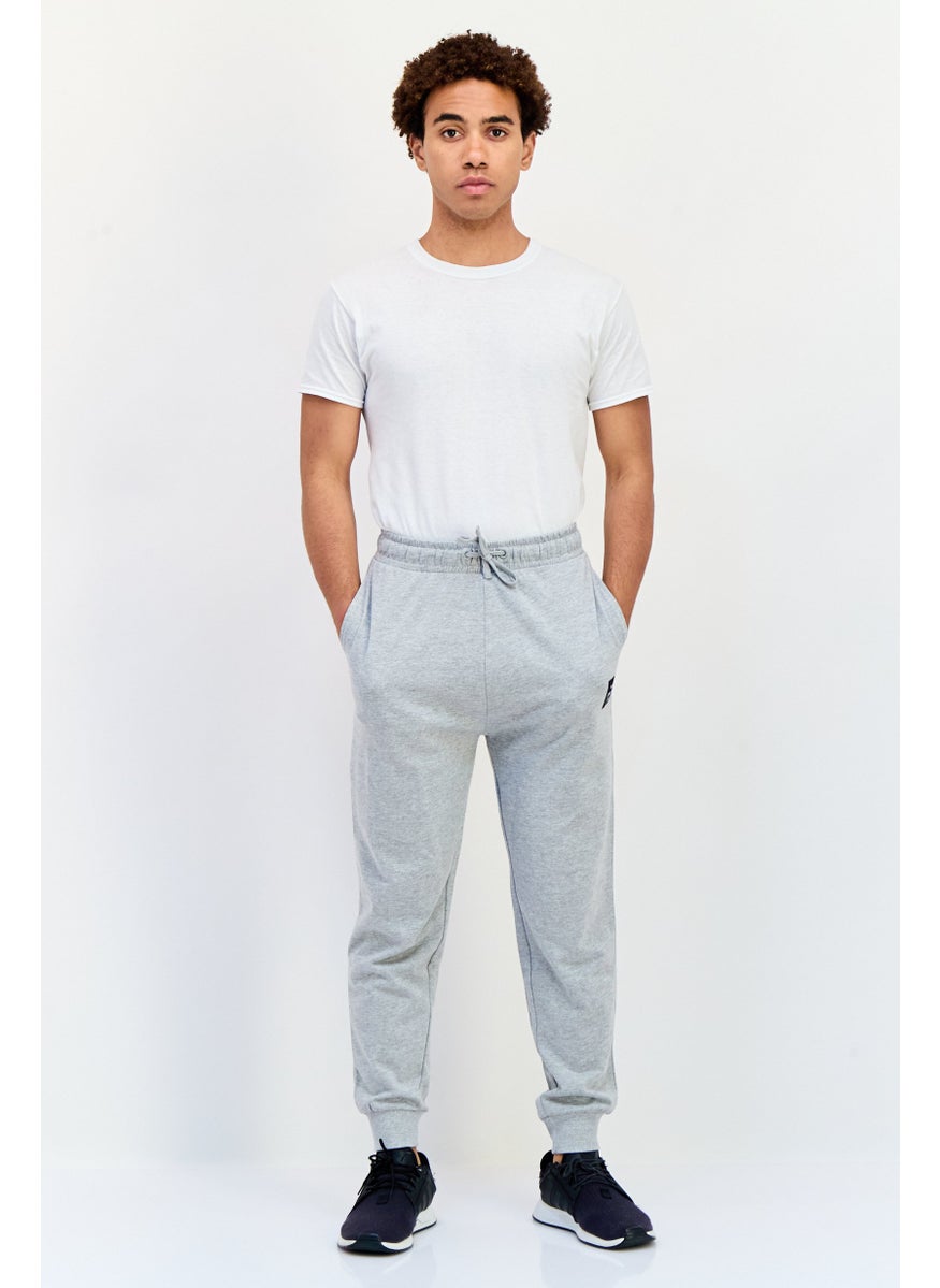 Paul Frank Men Regular Fit Brand Logo Jogger Pants, Grey  - Image 2