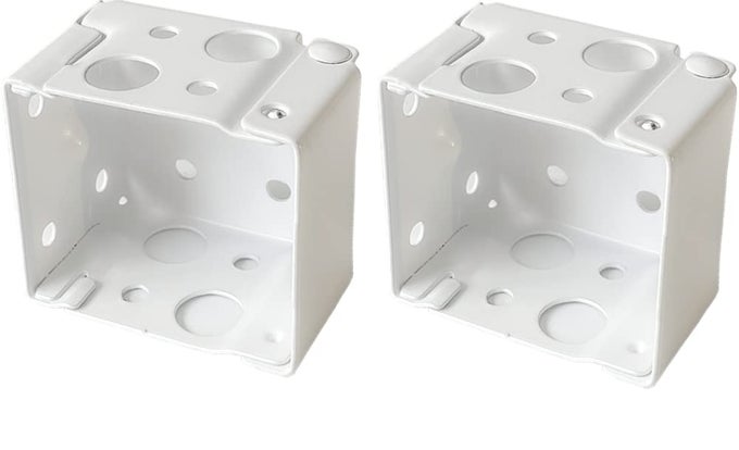 Box Mounting Bracket 1set for 112 Blinds White Color Window Blinds Headrail Bracket