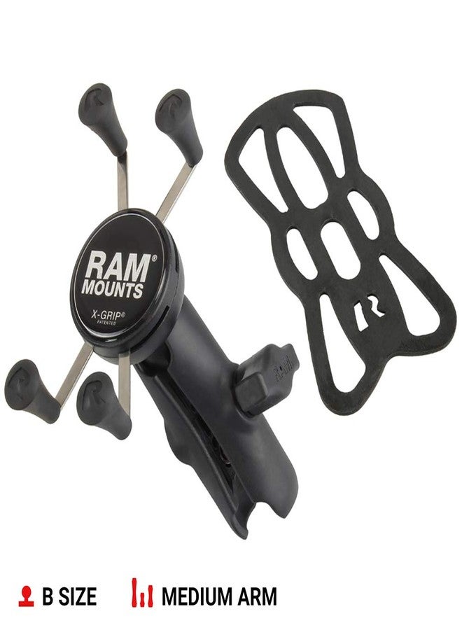 RAM Mounts RAP-HOL-UN7B-201U X-Grip Phone Holder with Composite Double Socket Arm(Medium) Compatible with RAM B Size 1" Ball Components - Image 2