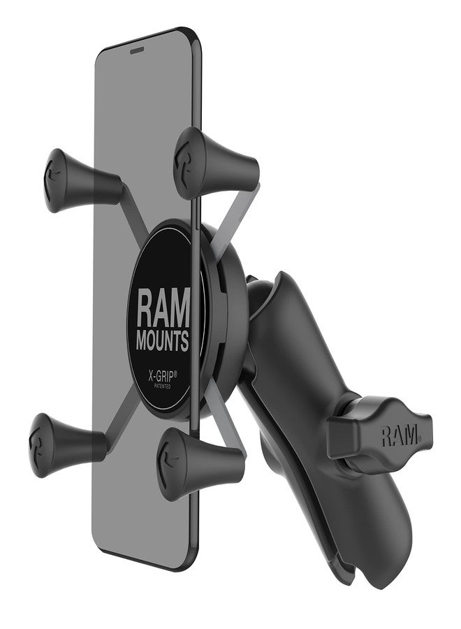 RAM Mounts RAP-HOL-UN7B-201U X-Grip Phone Holder with Composite Double Socket Arm(Medium) Compatible with RAM B Size 1" Ball Components - Image 1