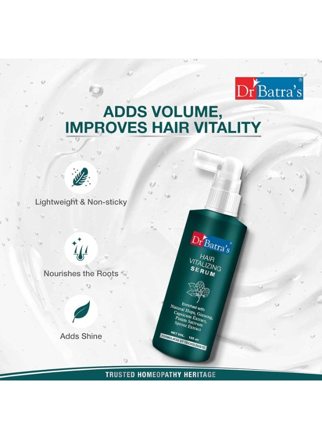 Dr Batra's Hair Vitalizing Serum 125 ml, Hair Fall Control Shampoo - 500 ml, Hair Oil - 200 ml and Conditioner 200 ml - Image 3