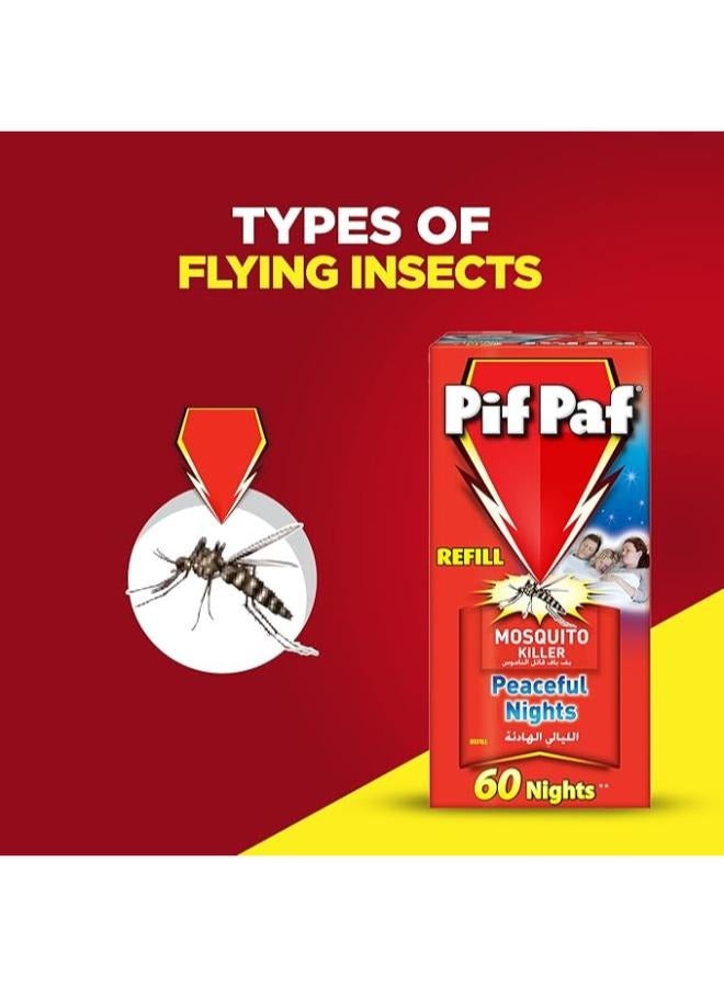 Pif Paf 2PCs  Pif Paf Mosquito Killer Liquid Electric Device Kit 60 Nights Refill 45ml - Image 5