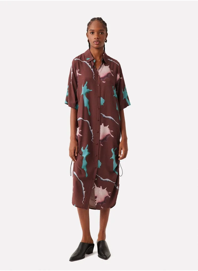 PARFOIS Printed Shirt Dress