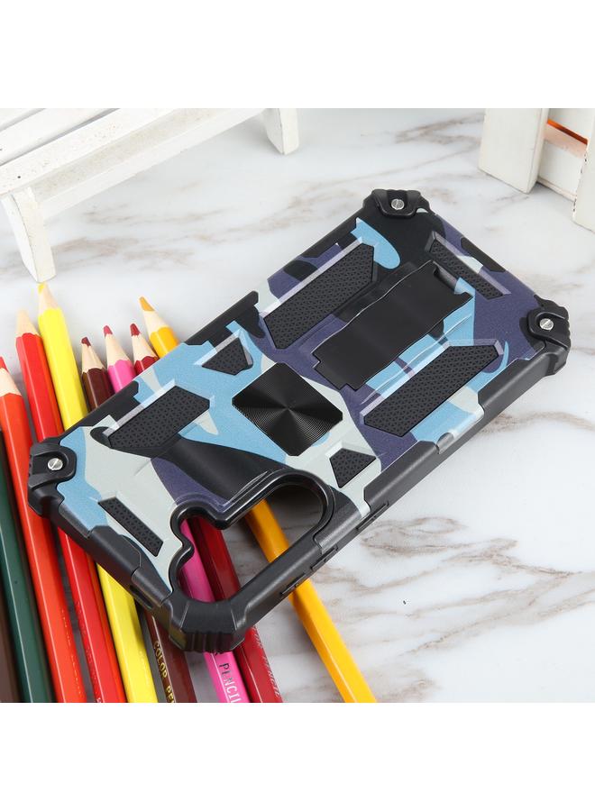 اس-توب جراب لهاتف Samsung Galaxy S24 5G، جراب هاتف مغناطيسي من مادة TPU + PC، مزود بمسند مموه - Image 4