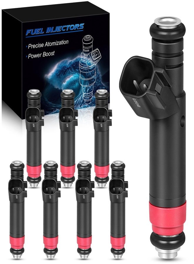 YZHIDIANF Upgraded Fuel Injectors Fits For:-Ford Explorer Explorer Sport Trac For:-Mustang For:-Mercury Mountaineer V8 4.6L 2005 2006 2007 2008 2009 2010, OE# FJ461 800-1468N (set of 8) - Image 1