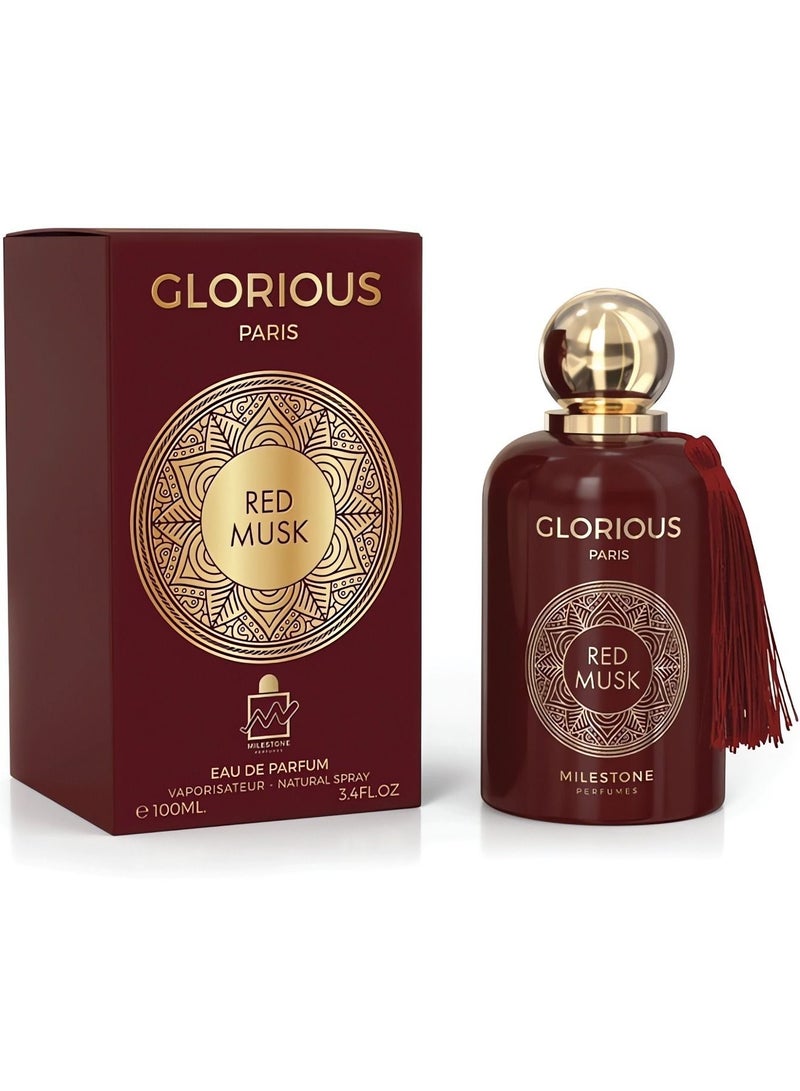 مايلستون جلوريوس رد مسك او دو بيرفيوم للجنسين - 100مل( مسك نوبل من دار جورلاين ) - Image 3