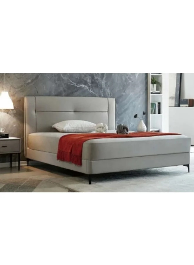 Micasa Durable and Elegant Design Soft Bed Frame Light Grey 120 x 200 cm JY-689-120x200