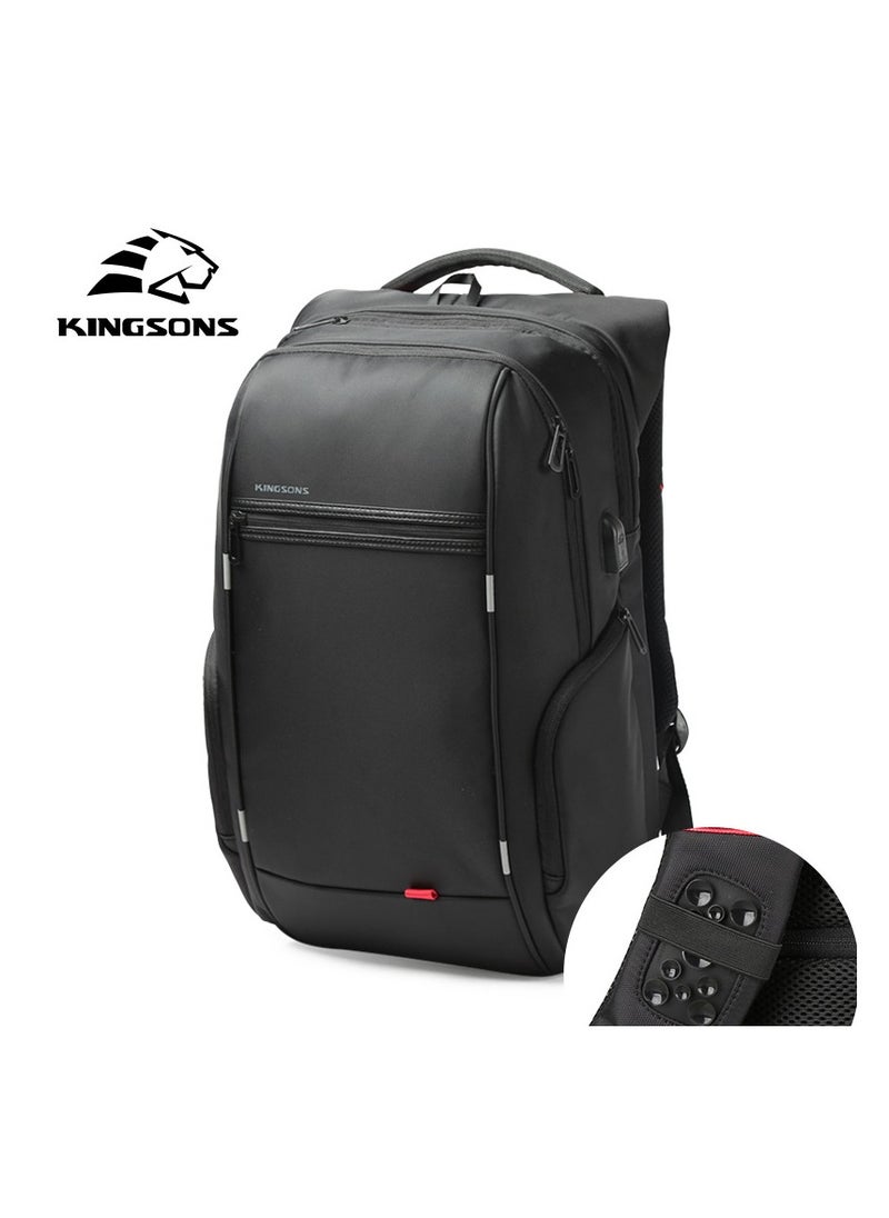KINGSONS USB Charging Travel Backpack 15 inches + mobile phone suction cup 