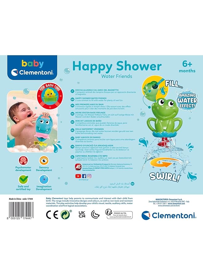 كلمينتوني لعبة حمام هابي ووتر فريندز للأعمار من 6 أشهر فما فوق - Image 3